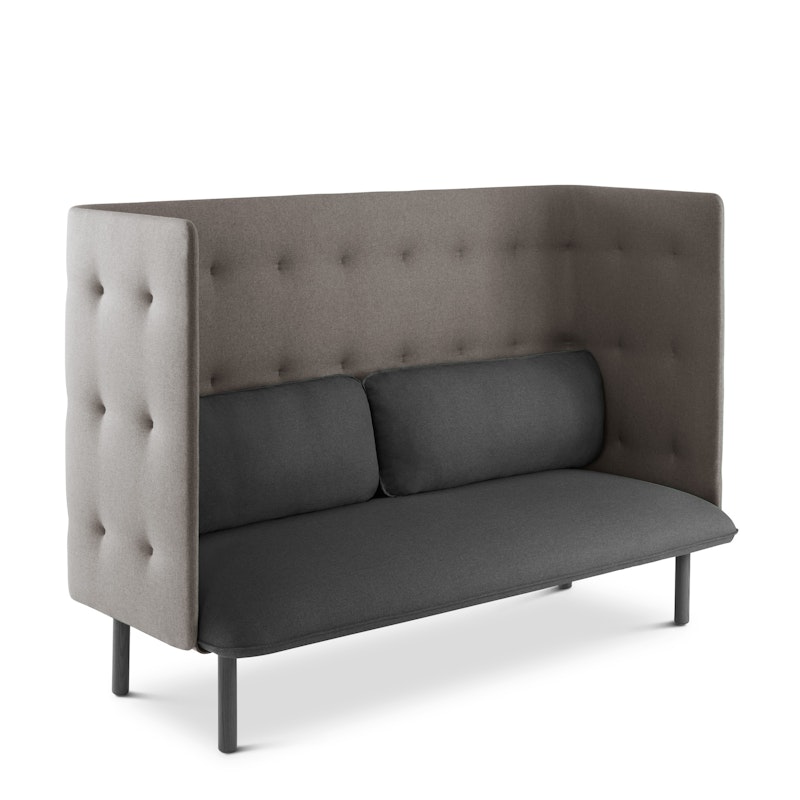 Dark Gray + Gray  QT Privacy Lounge Sofa,Dark Gray,hi-res image number 0.0
