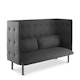 Dark Gray QT Privacy Lounge Sofa,Dark Gray,hi-res