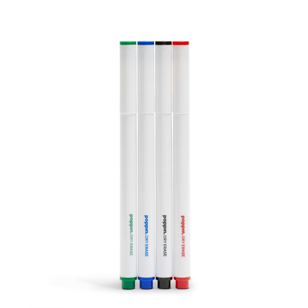 Slim Dry Erase Markers, Set of 4,,hi-res
