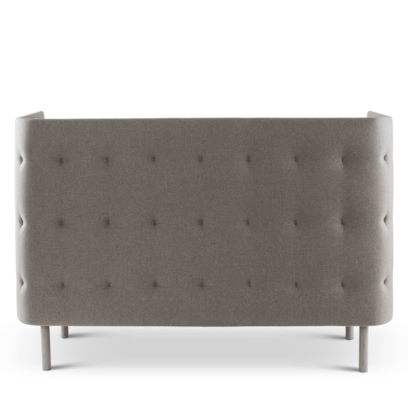 Gray + Dark Gray QT Privacy Lounge Sofa,Gray,hi-res image number 4.0