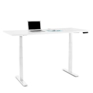 Series L Adjustable Height Table, White Legs,,hi-res