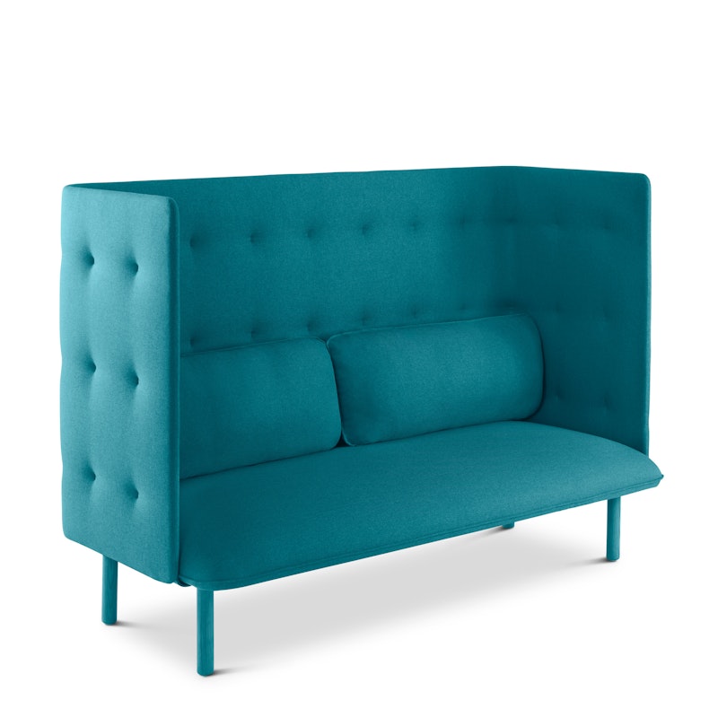 Teal QT Privacy Lounge Sofa,Teal,hi-res image number 1