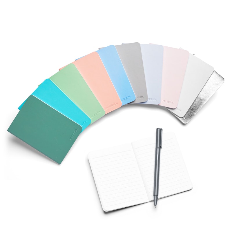 Mini Medley Assorted Pastels Soft Cover Notebooks, Set of 10,,hi-res image number 2
