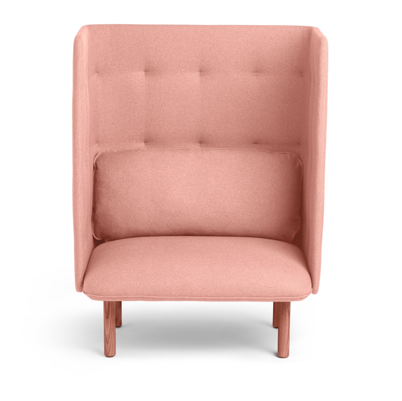 Gray + Blush QT Privacy Lounge Chair,Gray,hi-res image number 1.0