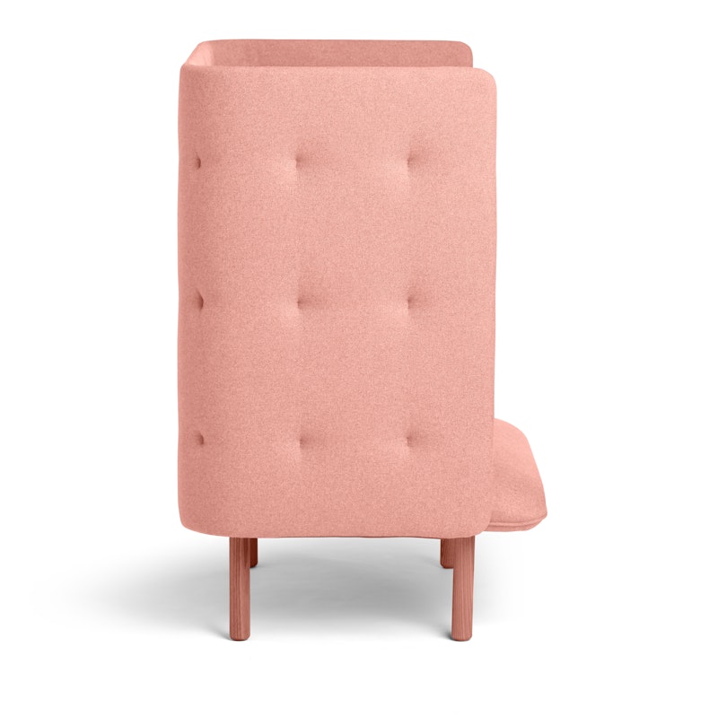 Gray + Blush QT Privacy Lounge Chair,Gray,hi-res image number 3