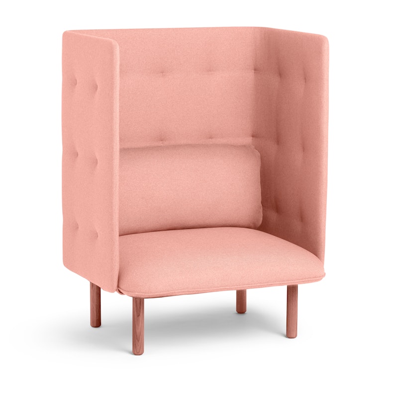Blush QT Privacy Lounge Chair,Blush,hi-res image number 1