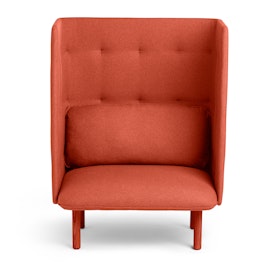 Dark Gray + Brick QT Privacy Lounge Chair