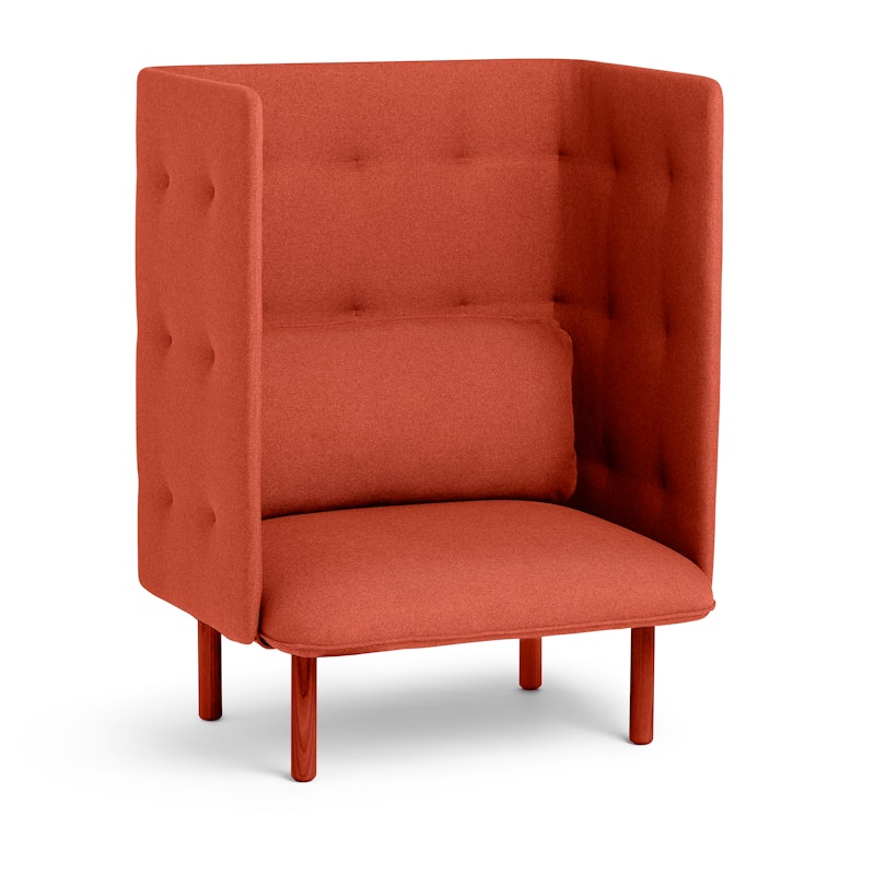 Brick QT Privacy Lounge Chair,Brick,hi-res image number 1