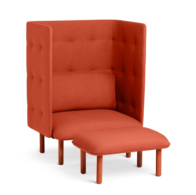 Brick QT Privacy Lounge Chair,Brick,hi-res image number 5.0
