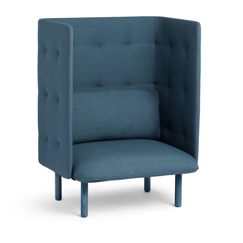 Dark Blue QT Privacy Lounge Chair,Dark Blue,hi-res image number 1