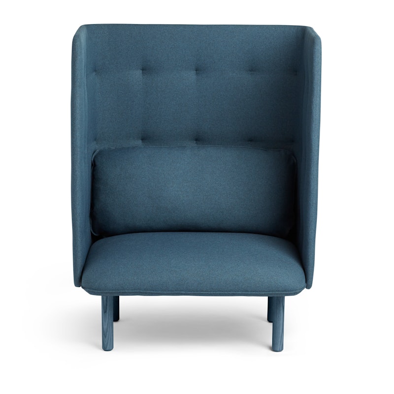 Dark Gray + Dark Blue QT Privacy Lounge Chair,Dark Gray,hi-res image number 1.0