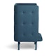 Gray + Dark Blue QT Privacy Lounge Chair,Gray,hi-res