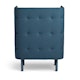 Gray + Dark Blue QT Privacy Lounge Chair,Gray,hi-res