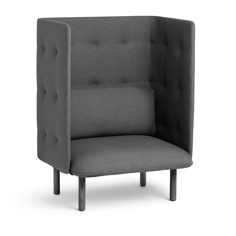 Dark Gray QT Privacy Lounge Chair,Dark Gray,hi-res image number 1