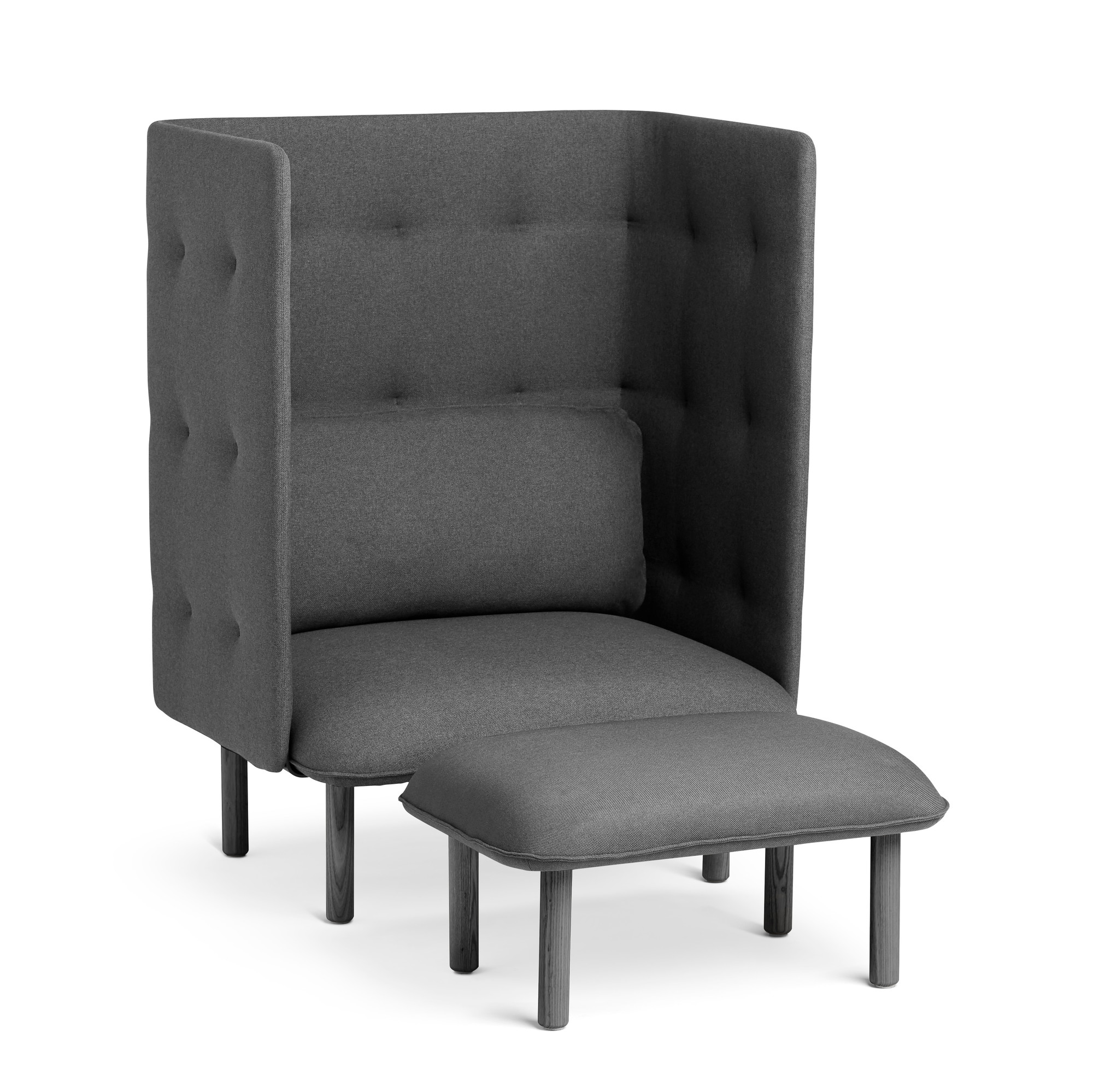 Dark gray lounge chair sales