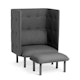 Brick + Dark Gray QT Privacy Lounge Chair,Brick,hi-res