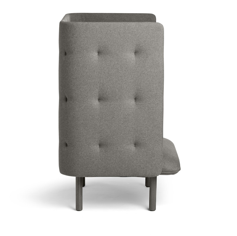 Brick + Gray QT Privacy Lounge Chair,Brick,hi-res image number 3