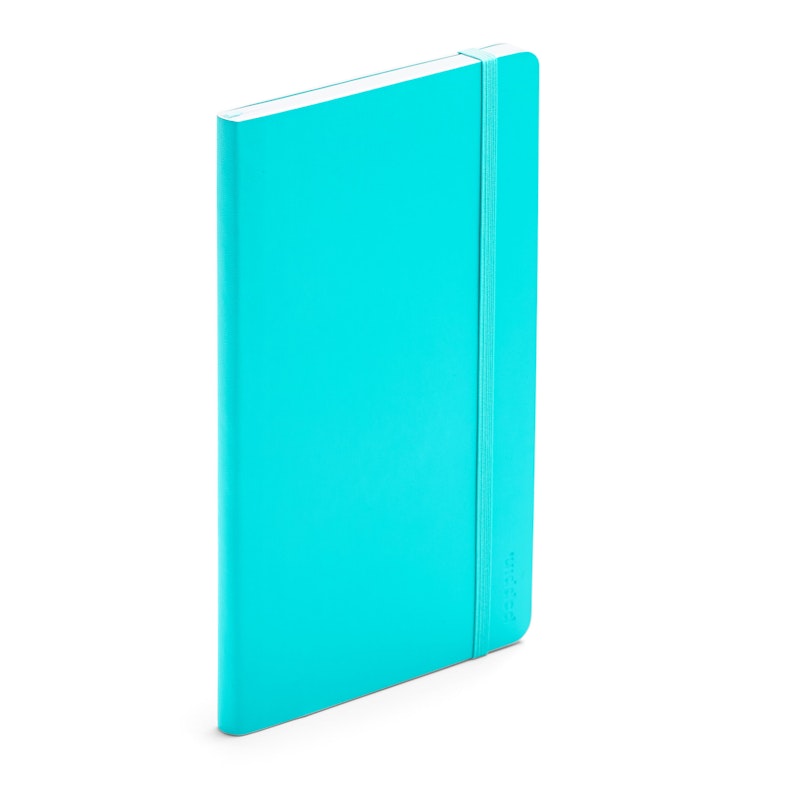 Aqua Medium Soft Cover Notebook,Aqua,hi-res image number 0.0