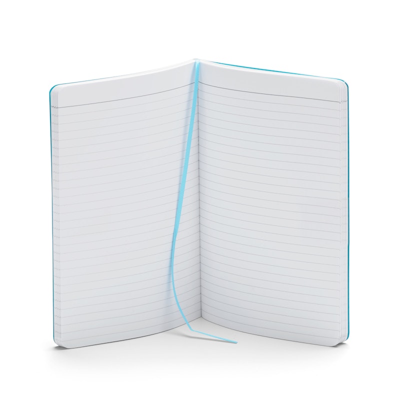 Aqua Medium Soft Cover Notebook,Aqua,hi-res image number 4