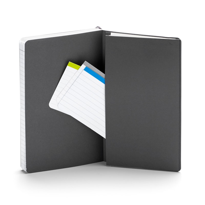 Custom Dark Gray Medium Soft Cover Notebook,Dark Gray,hi-res image number 2.0