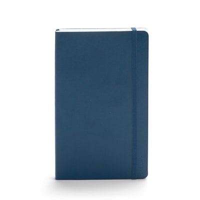 Navy Medium Soft Cover Notebook,Navy,hi-res