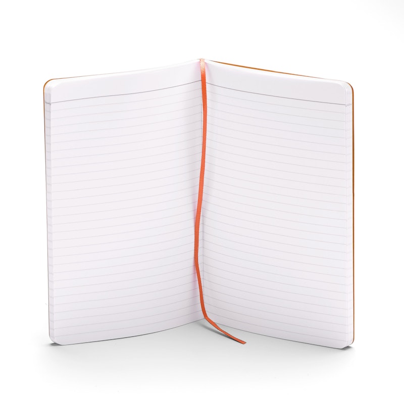 Custom Orange Medium Soft Cover Notebook,Orange,hi-res image number 1.0