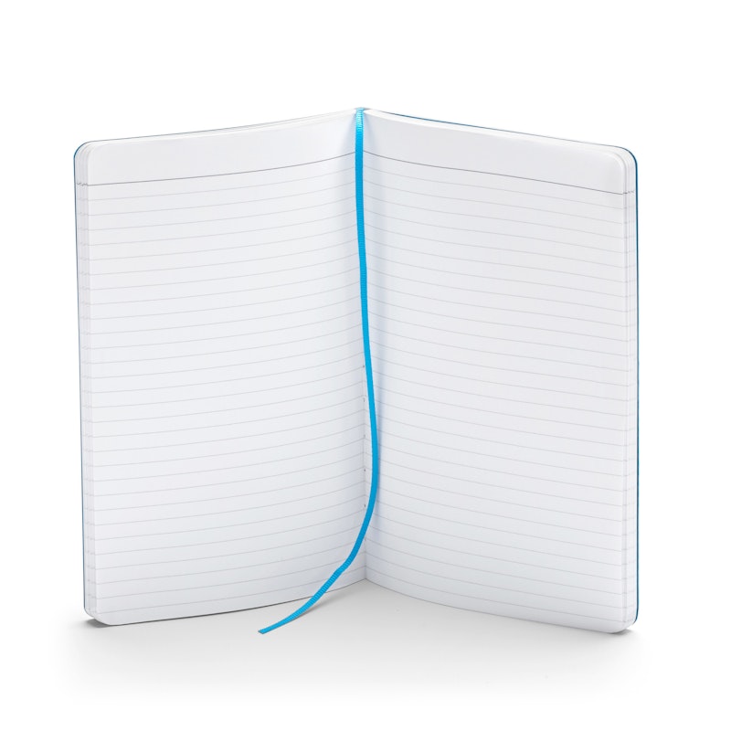 Custom Pool Blue Medium Soft Cover Notebook,Pool Blue,hi-res image number 1.0