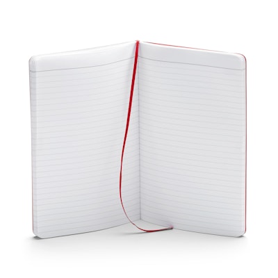 Custom Red Medium Soft Cover Notebook,Red,hi-res