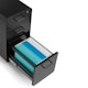 Black Slim Stow 3-Drawer File Cabinet, Rolling,Black,hi-res