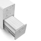 White + Light Gray Slim Stow 3-Drawer File Cabinet, Rolling,Light Gray,hi-res