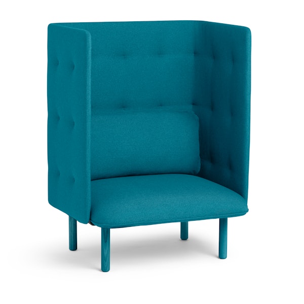 Teal QT Privacy Lounge Chair,Teal,hi-res