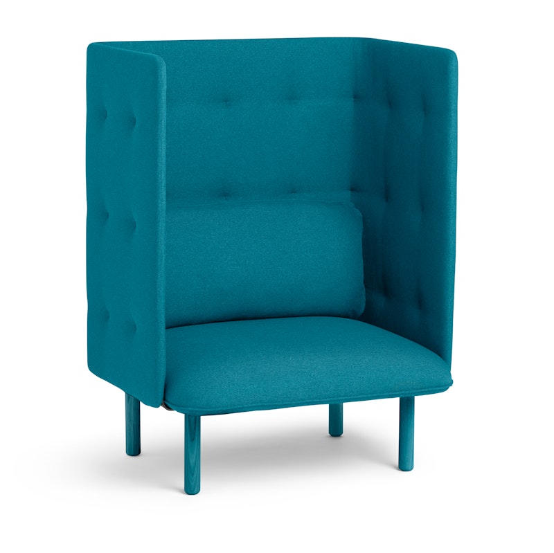 Teal QT Privacy Lounge Chair,Teal,hi-res image number 1