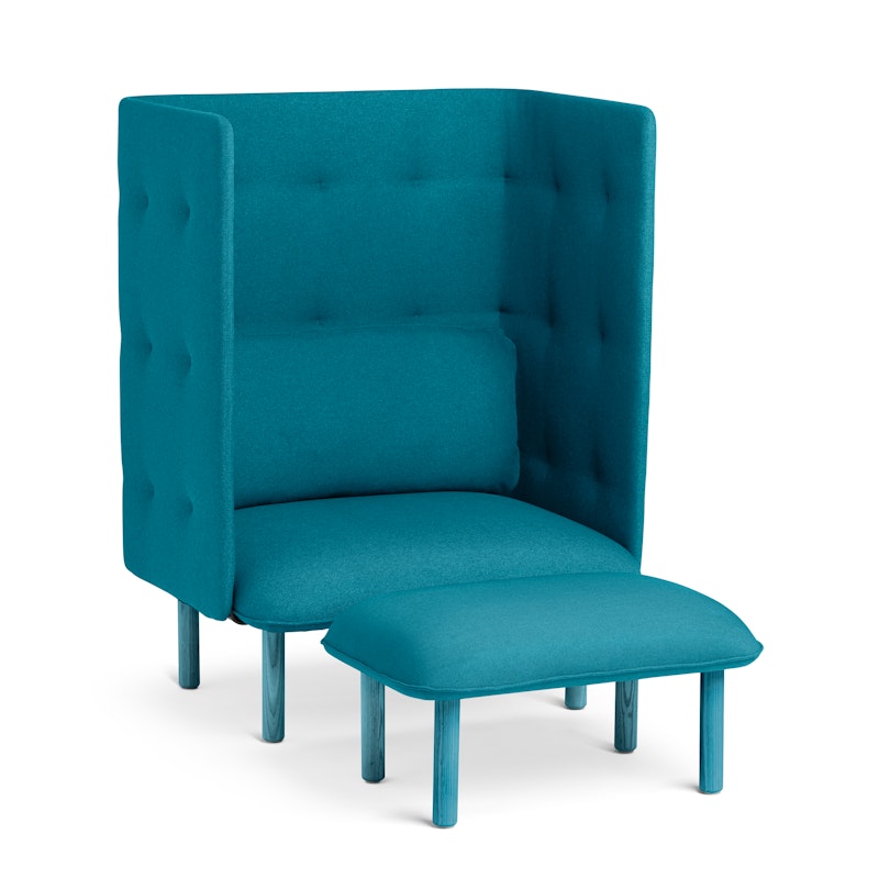 Teal QT Privacy Lounge Chair,Teal,hi-res image number 6