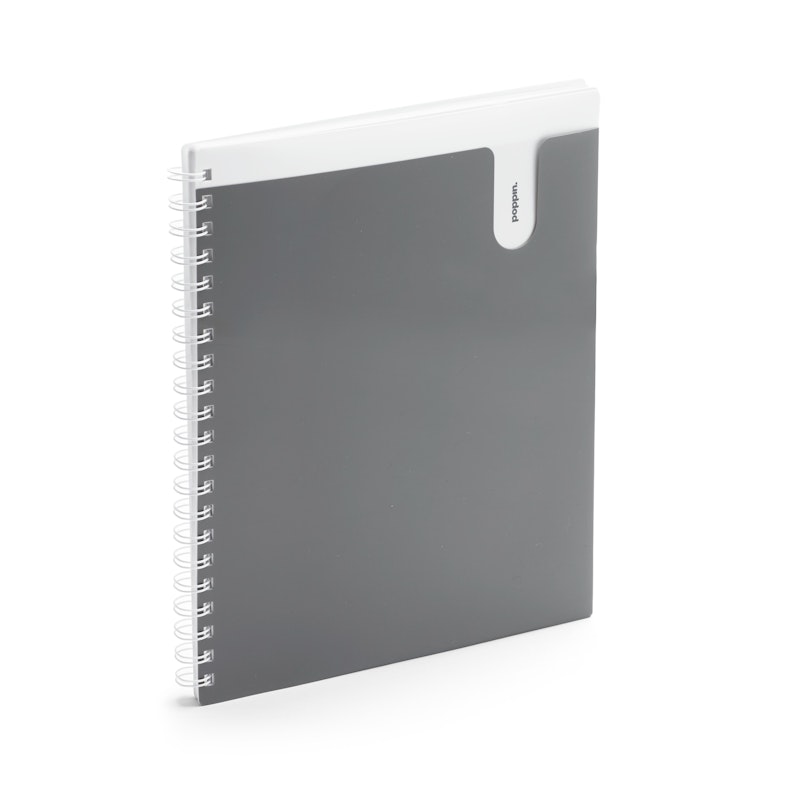 Dark Gray 1-Subject Pocket Spiral Notebook,Dark Gray,hi-res image number 0.0