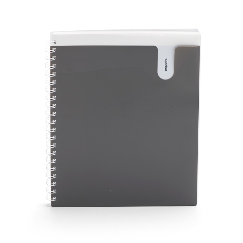 Dark Gray 1-Subject Pocket Spiral Notebook,Dark Gray,hi-res image number 2