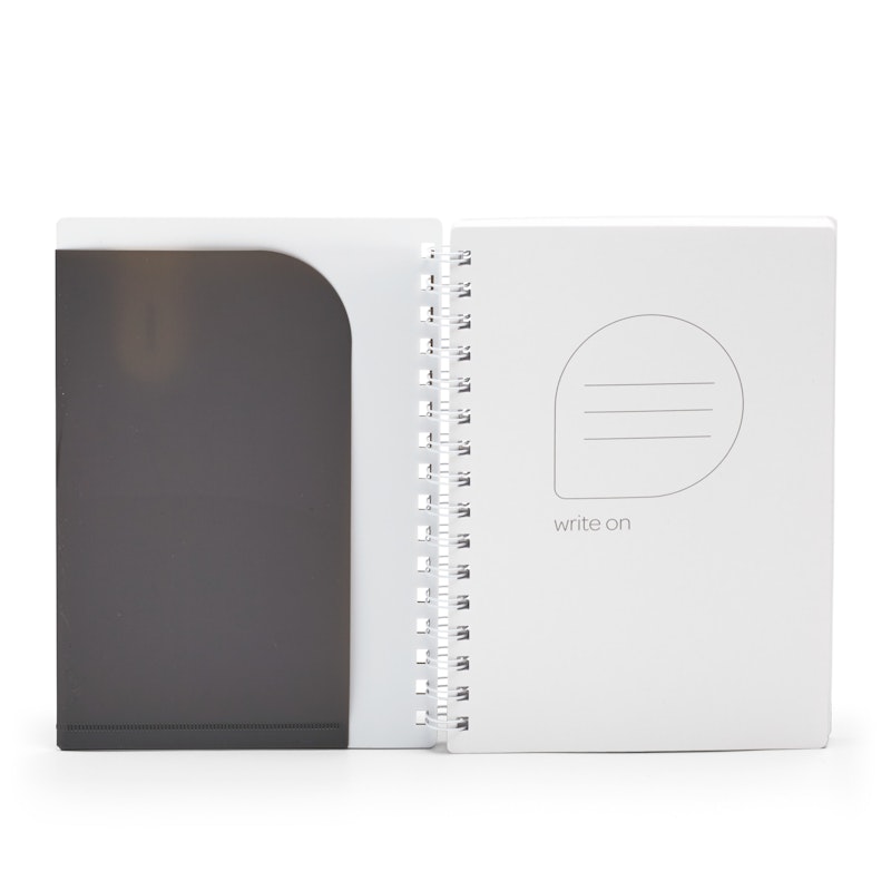 Dark Gray Medium Pocket Spiral Notebook,Dark Gray,hi-res image number 2.0