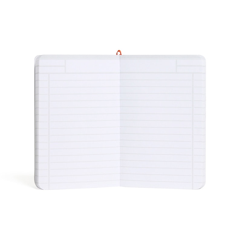 Custom White Small Soft Cover Notebook,White,hi-res image number 2