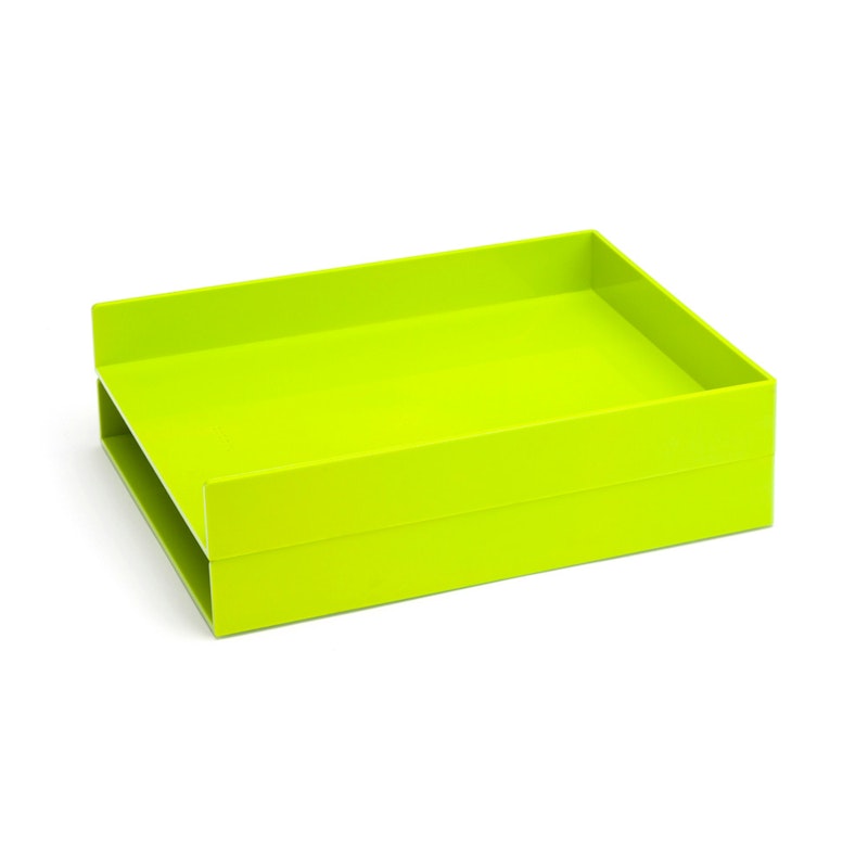 Lime Green Letter Trays, Set of 2,Lime Green,hi-res image number 2