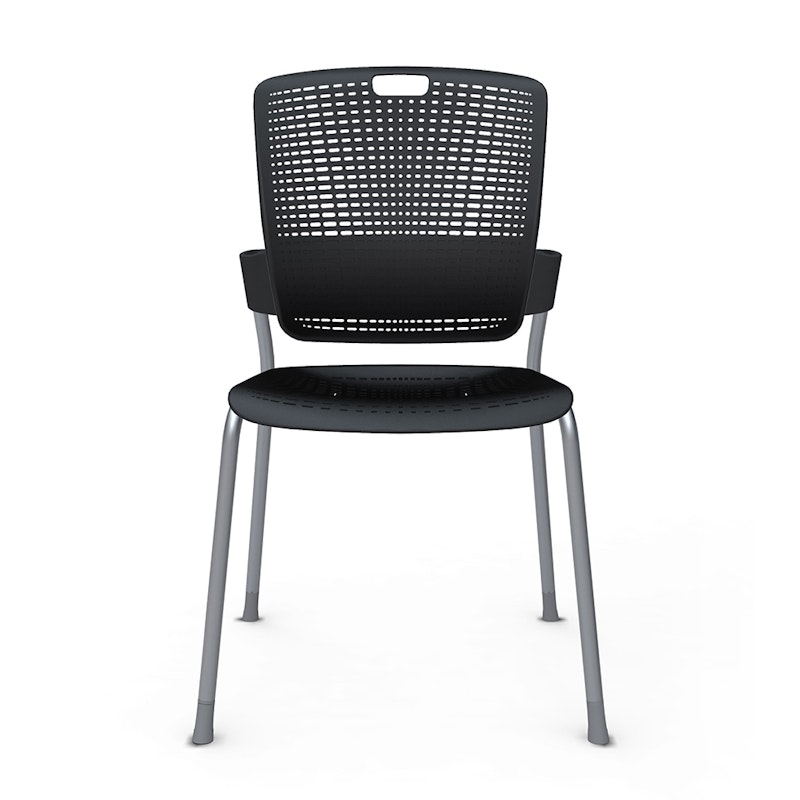 Shell Black Cinto Chair, Silver Frame,Black,hi-res image number 1