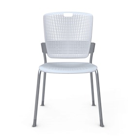 Shell Light Gray Cinto Chair, Silver Frame,Gray,hi-res