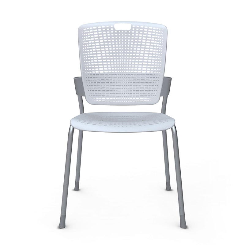 Shell Light Gray Cinto Chair, Silver Frame,Gray,hi-res image number 1