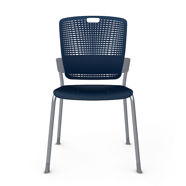 Shell Navy Cinto Chair, Silver Frame,Navy,hi-res