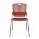 Shell Red Cinto Chair, Silver Frame,Red,hi-res