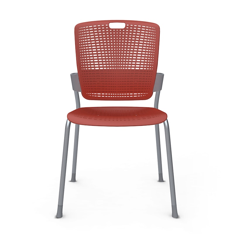 Shell Red Cinto Chair, Silver Frame,Red,hi-res image number 0.0