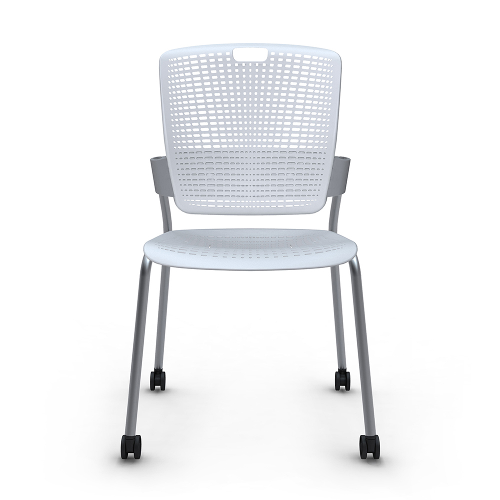 Cinto Chair, Rolling, Silver Frame