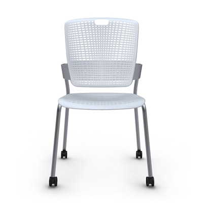 Cinto Chair, Rolling, Silver Frame