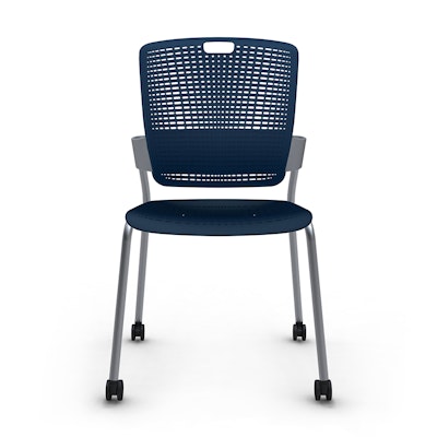 Cinto Chair, Rolling, Silver Frame
