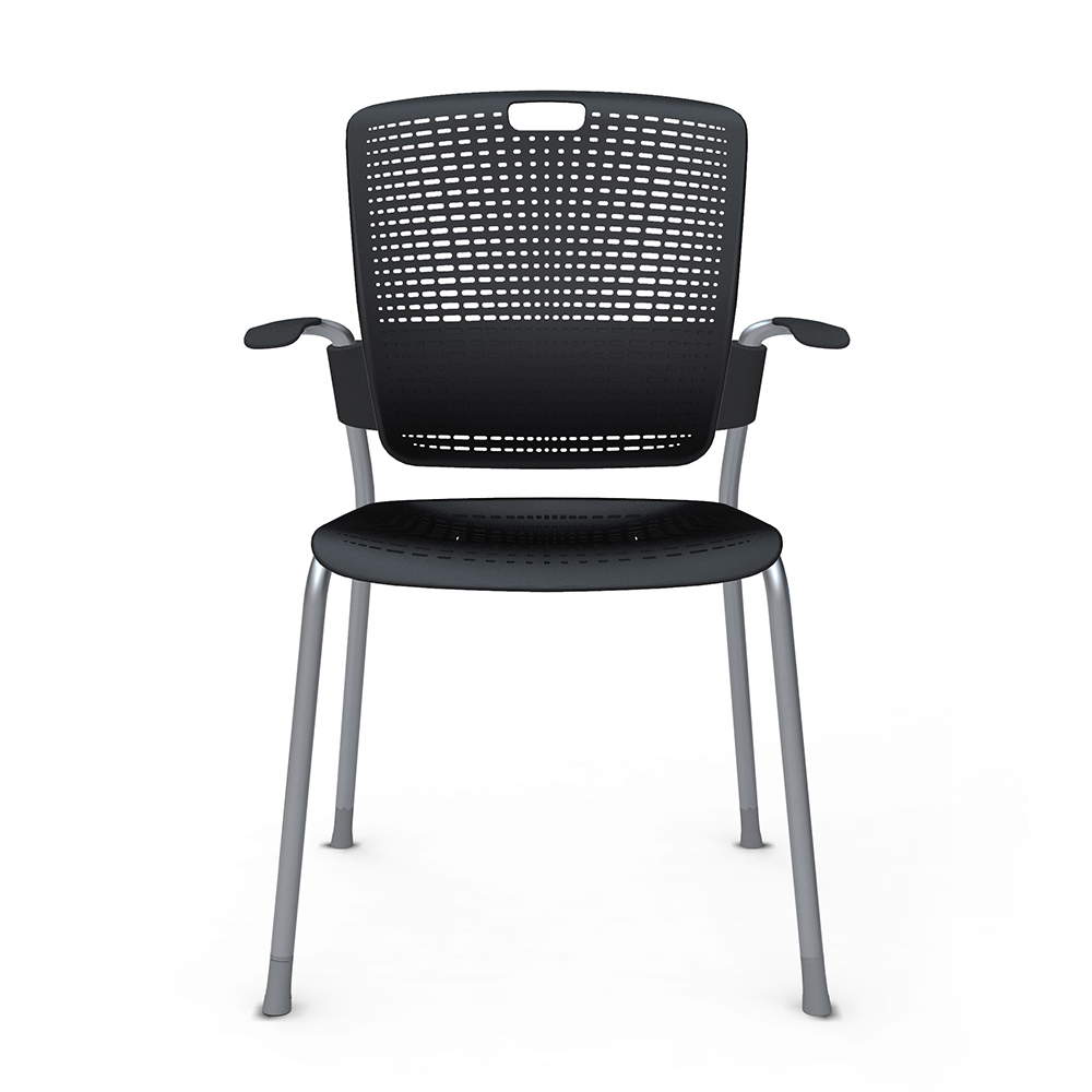 Cinto Chair with Arms, Silver Frame