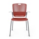 Shell Red Cinto Chair wth Arms, Silver Frame,Red,hi-res