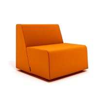 Orange Campfire Half Lounge Modern Office Furniture Poppin